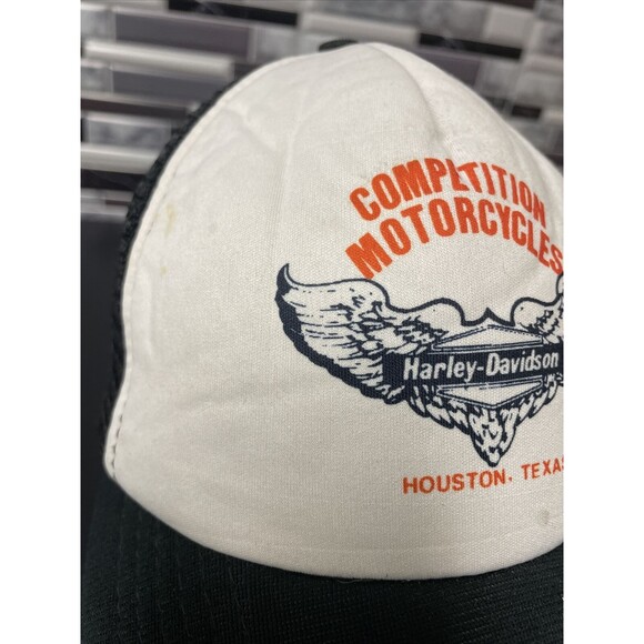 Vintage Trucker Hat - Harley Davidson Competition Motorcycles - Snapback - Picture 4 of 12